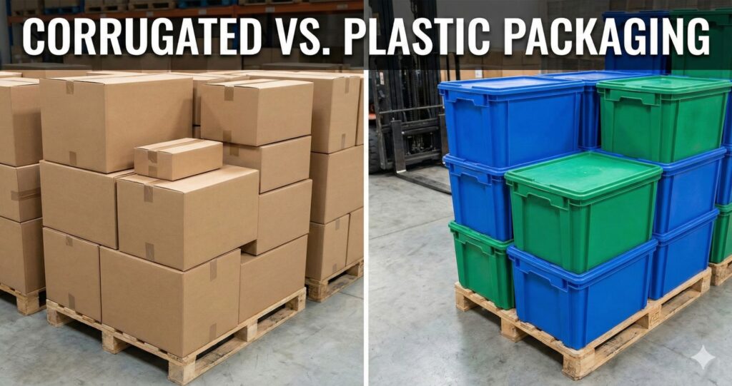 Corrugated Boxes vs. Reusable Plastic Packaging